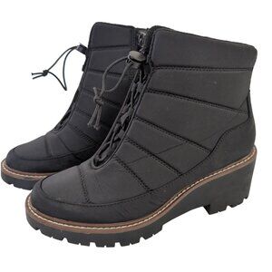 Blondo Daisy Ankle Boot Women 6.5 Black Waterproof Quilted Puffer Winter Outdoor